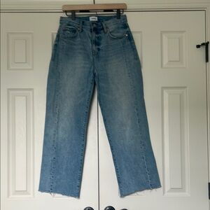 Anthropologie Blue Straight Leg Jeans